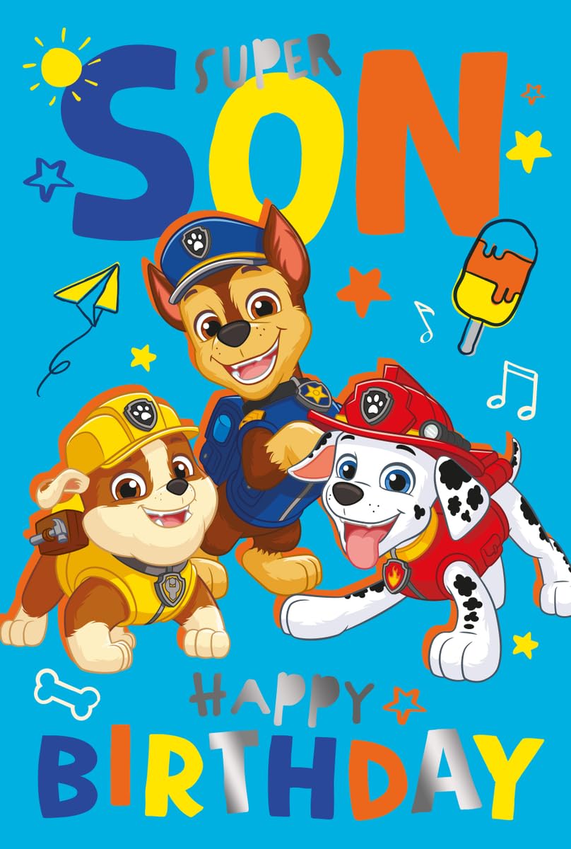 Danilo Promotions Ltd PAW Patrol Birthday Card for Son