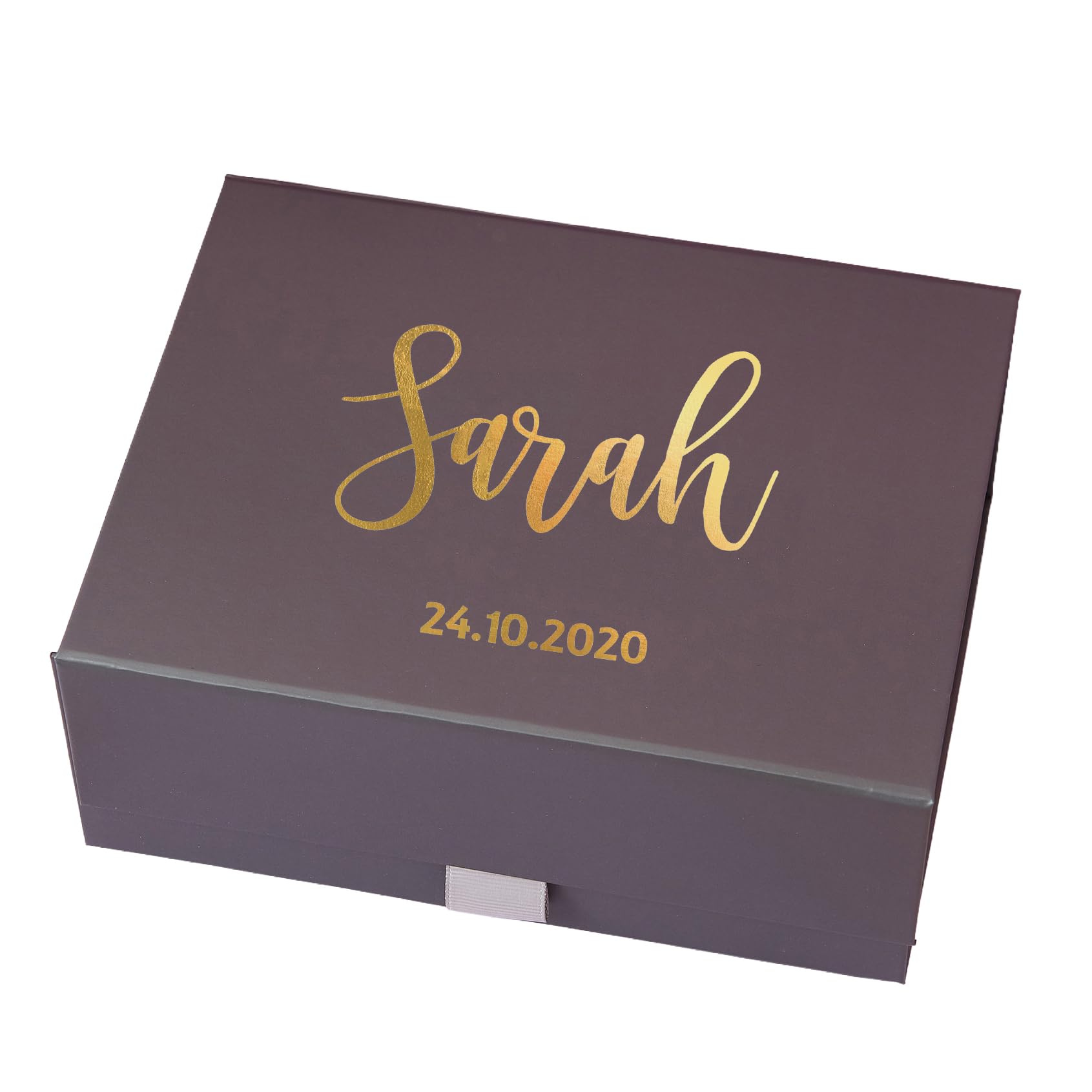 Pink Positive Personalised Gift Box with Real Foil Name | Custom Gift Box | Personalised Gift Box for Presents | Ideal for Bride, Bridesmaid, Birthday