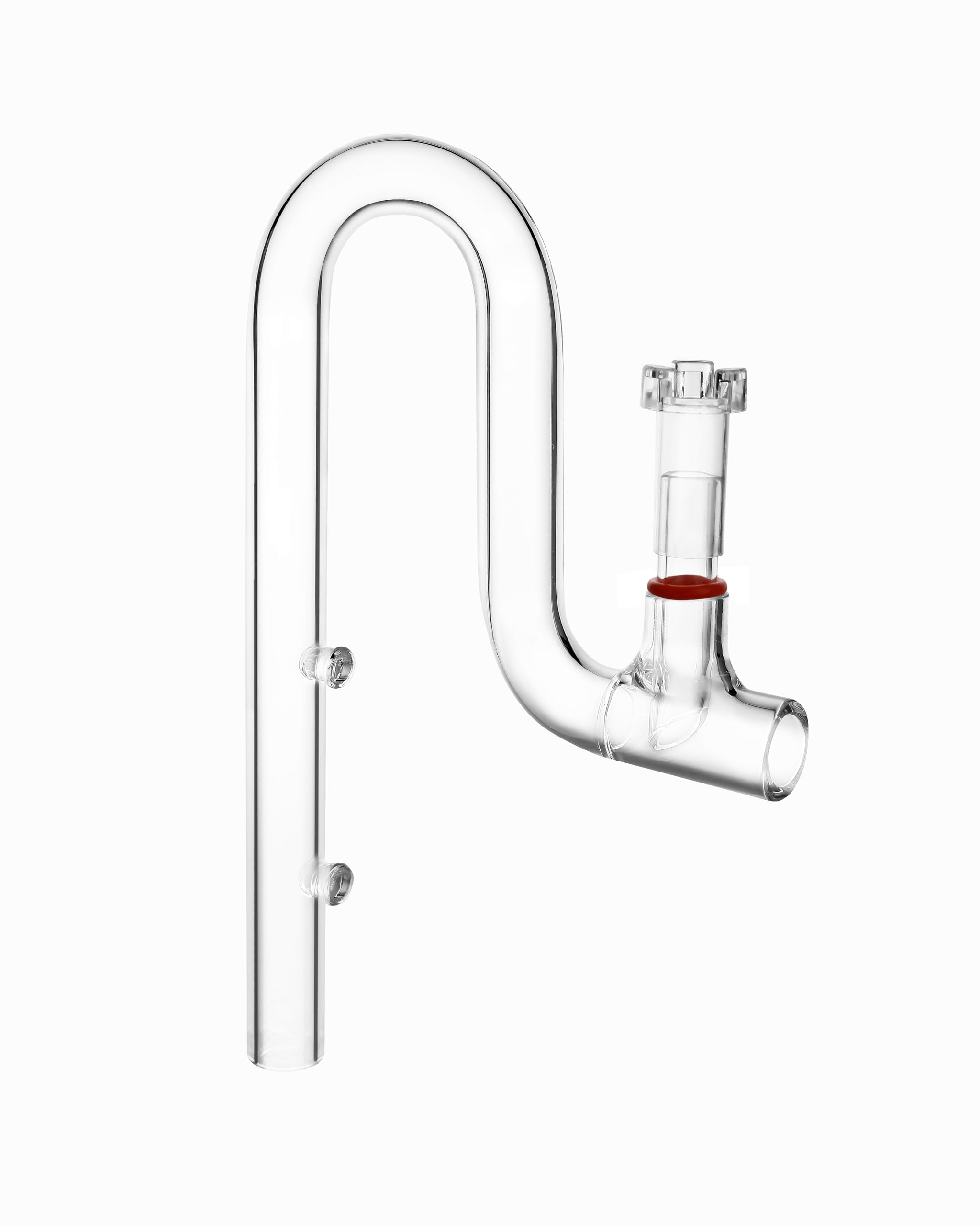Glas Lily Pipe Jet Auslauf mit Skimmer Oberflächenabzug für bepflanztes Aquarium (17mm für 16/22mm Schlauch)