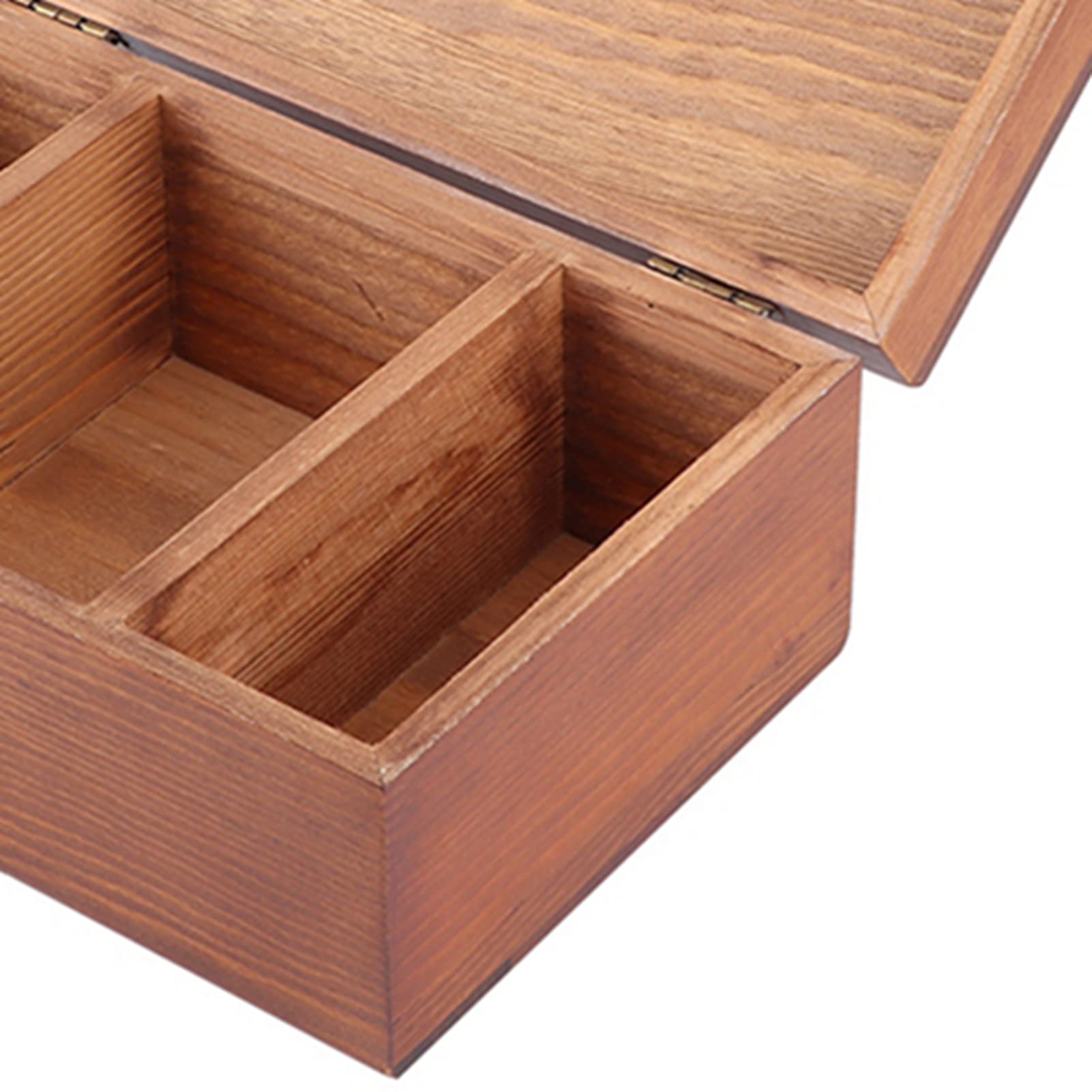 Ejoyous Scatola da Cucito Vintage in Legno per la Casa Scatola per Filo in Legno di Pino con Pittura a Motivo Tarassaco e Organizer per Riporre Aghi per Stampa in Seta per la Scrivania di Casa