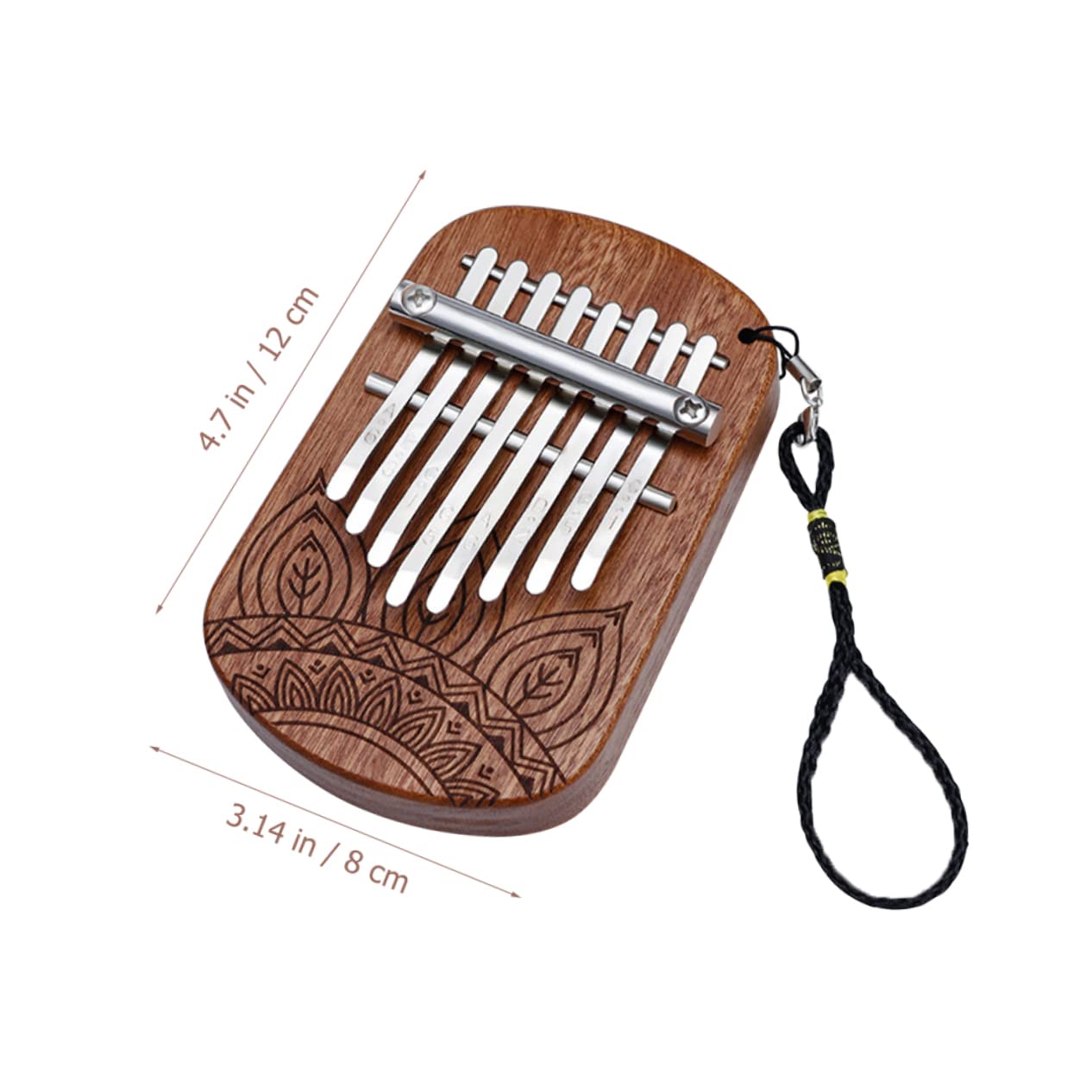 ibasenice 2stücke Kalimba Daumenklavier Aus Holz Tragbares Musikinstrument Für Anfänger Ergonomisches Design Leicht Und Einfach Zu Transportieren Für Musikliebhaber Und Gemeinsame