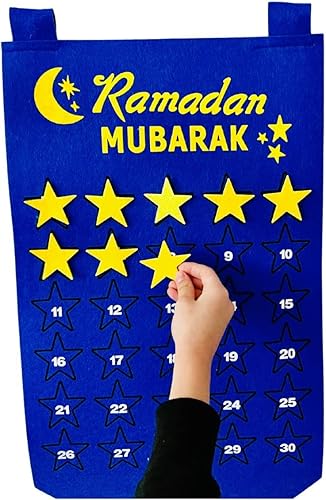 Miniatura 2 de Calendario de cuenta regresiva de Ramadán para niños, calendario islámico, festivo, decoración del hogar, calendario de Adviento de Ramadán Mubarak