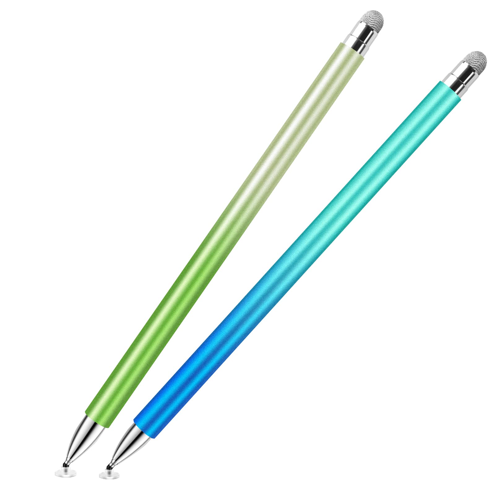 Stylus for iPad (2 Pcs), StylusHome Magnetic Disc Universal Stylus Pens Touch Screens + 4 Extra Replacement Tips for Apple/iPhone/Ipad pro/Mini/Air/Android All Capacitive Touch Screens (Green/Blue)