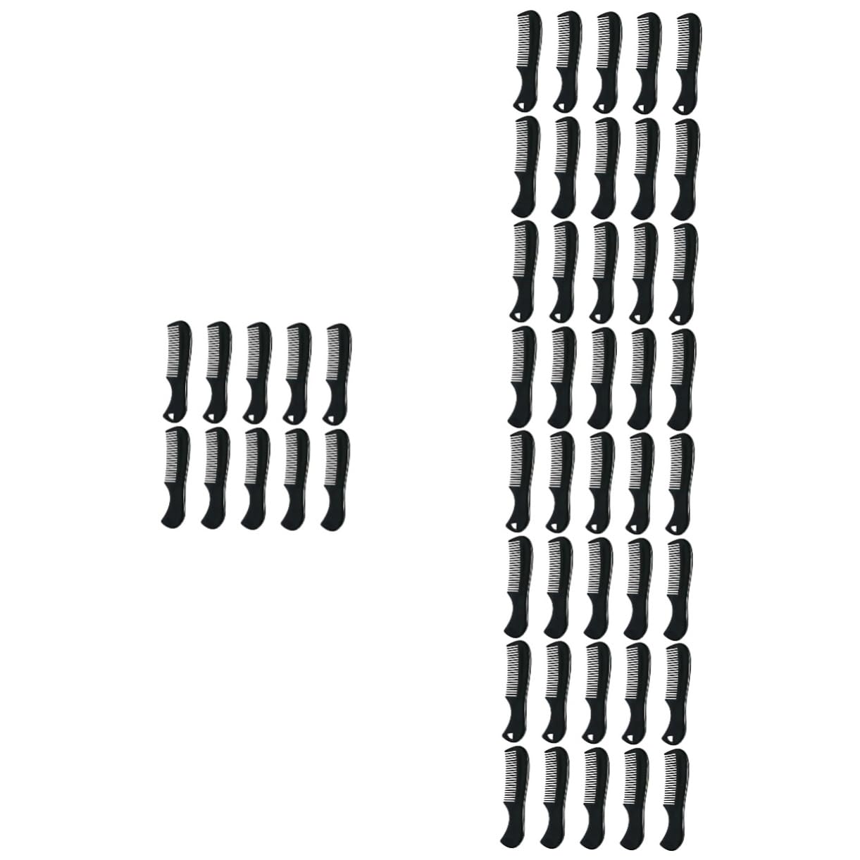 WOONEKY 5 Set Di Pettini Per Barba Per Uomo Strumento Per La Dei Denti Pettine Comodo 10 Pezzi * 5