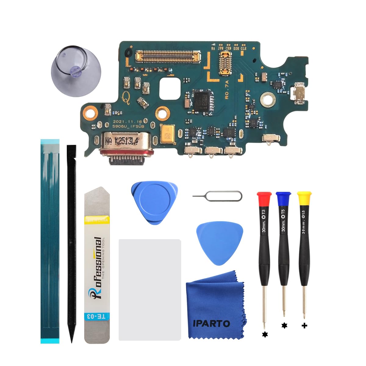 Amazon.com: iParto Charging Port Replacement Kit for Samsung