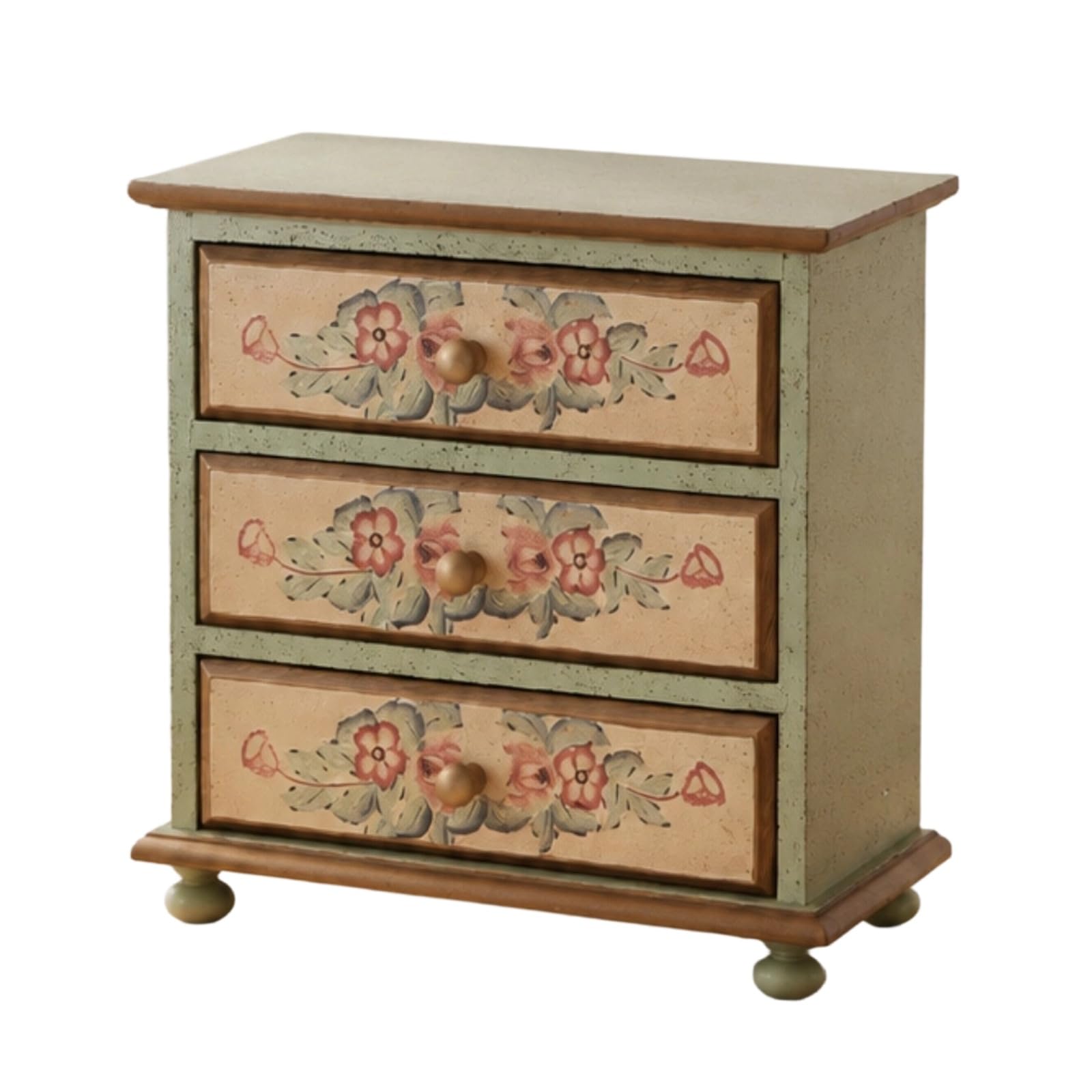 Qianly Mini Cassettiera da Tavolo Decorativo Cassettiera con Scomparti Versatile Organizzatore con Scomparti per Appassionati di Cucito, Scrivania, Comodino