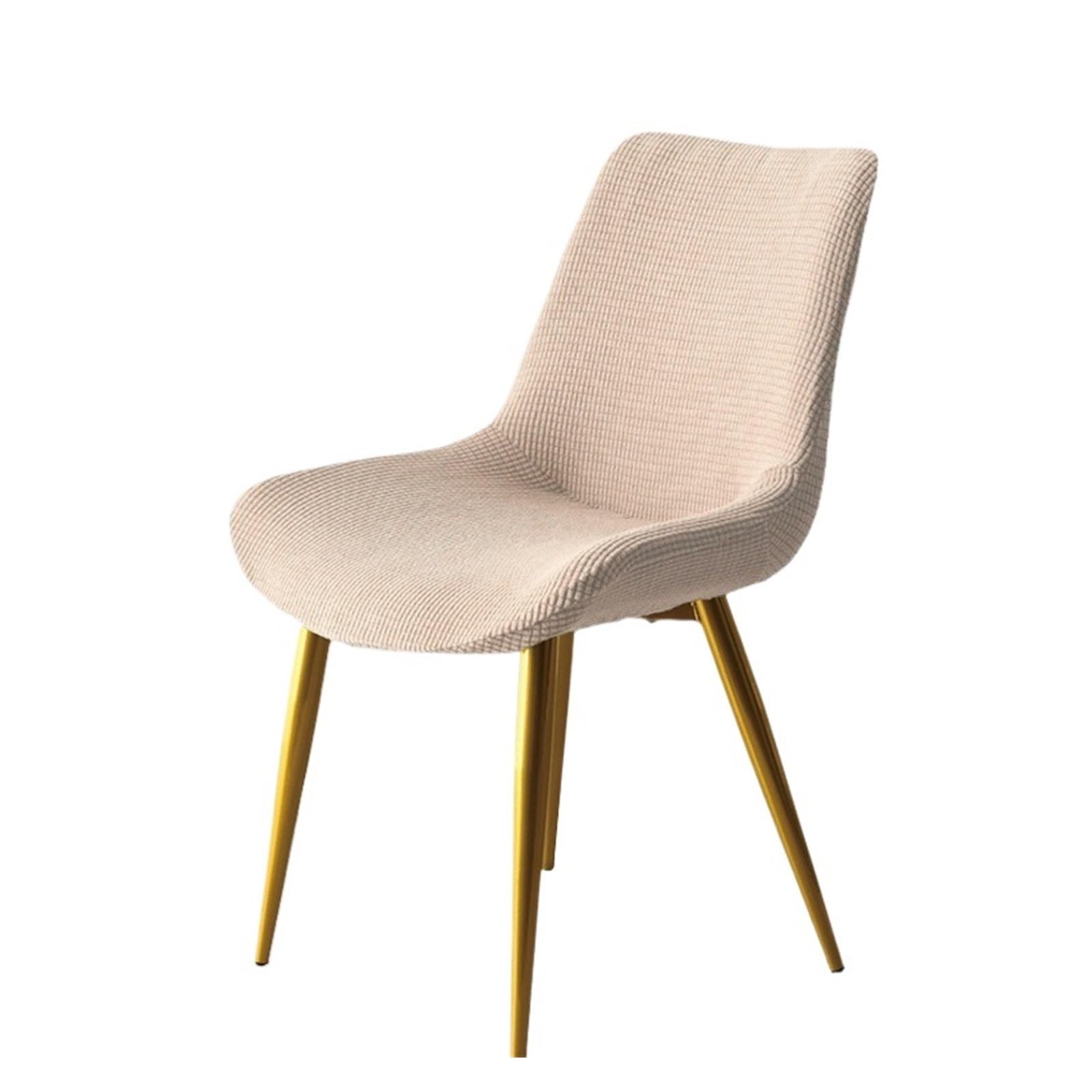 RYQZHHY Chair Cover Curved Backrest Dining Chair Cover General Household Elastic Solid Concave Stool