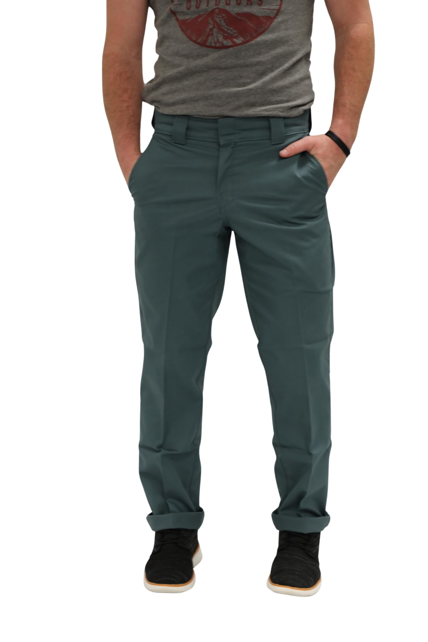 Dickies Pantalón de sarga 850 Flex Slim Taper para niño, pantalones elásticos para uniforme escolar, resistentes a las arrugas, pantalones duraderos para niños