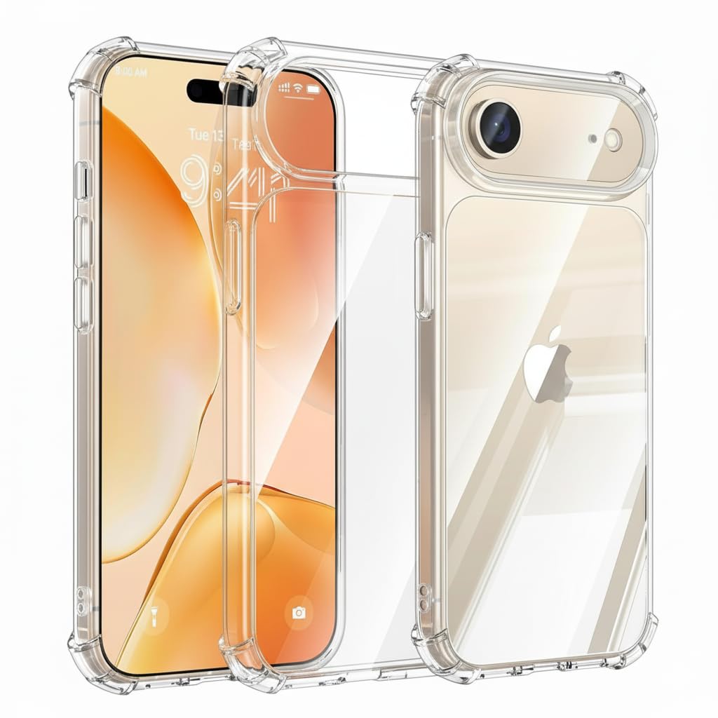EGOTUDE Compatible with iPhone 15 Case | Shockproof Transparent Anti-Scratch Hard Back Cover (Polycarbonate | Clear) — Amazon image 11