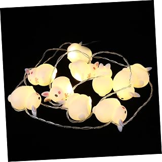 Easter Bunny LED String Lights Battery Operated Rabbit-Shaped Party Lamps Festive Home Garden Patio Decor for Holiday Celebration