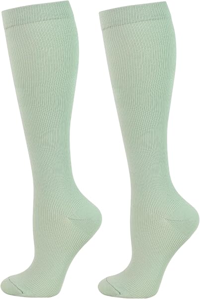 2 Pairs Compression Socks for Women Men Circulation-Best Support for Nurses,Running,Athletic,Travel