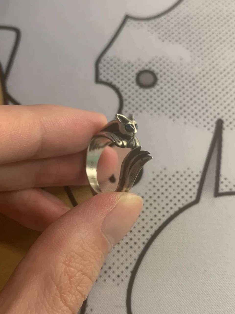 Amazon.co.jp: ダークソウル 指輪 コスプレ 猫 リング 銀猫の指輪 金属