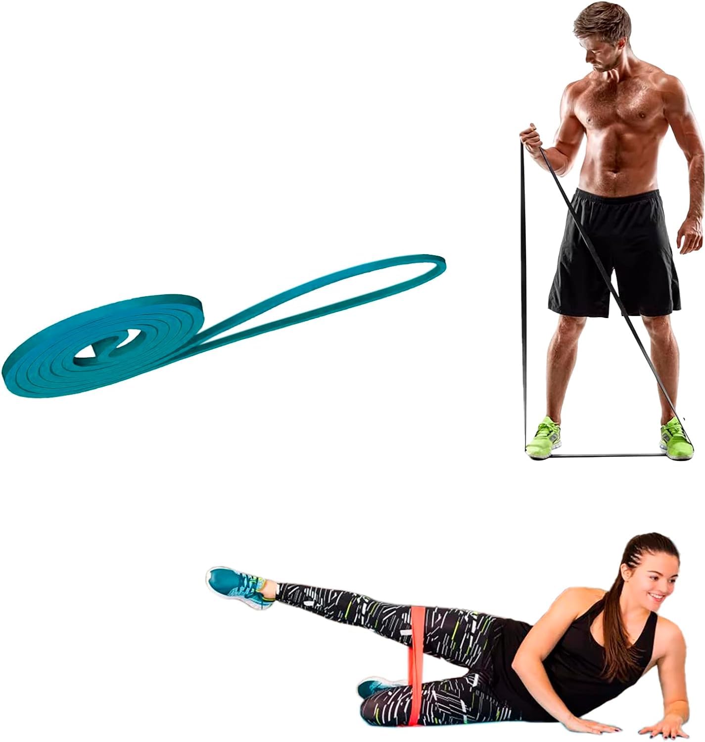 Cucuba Training Band Elastic Resistance Band for Fitness Crossfit Training for Men and Women Unisex 5 kg. 11 lbs