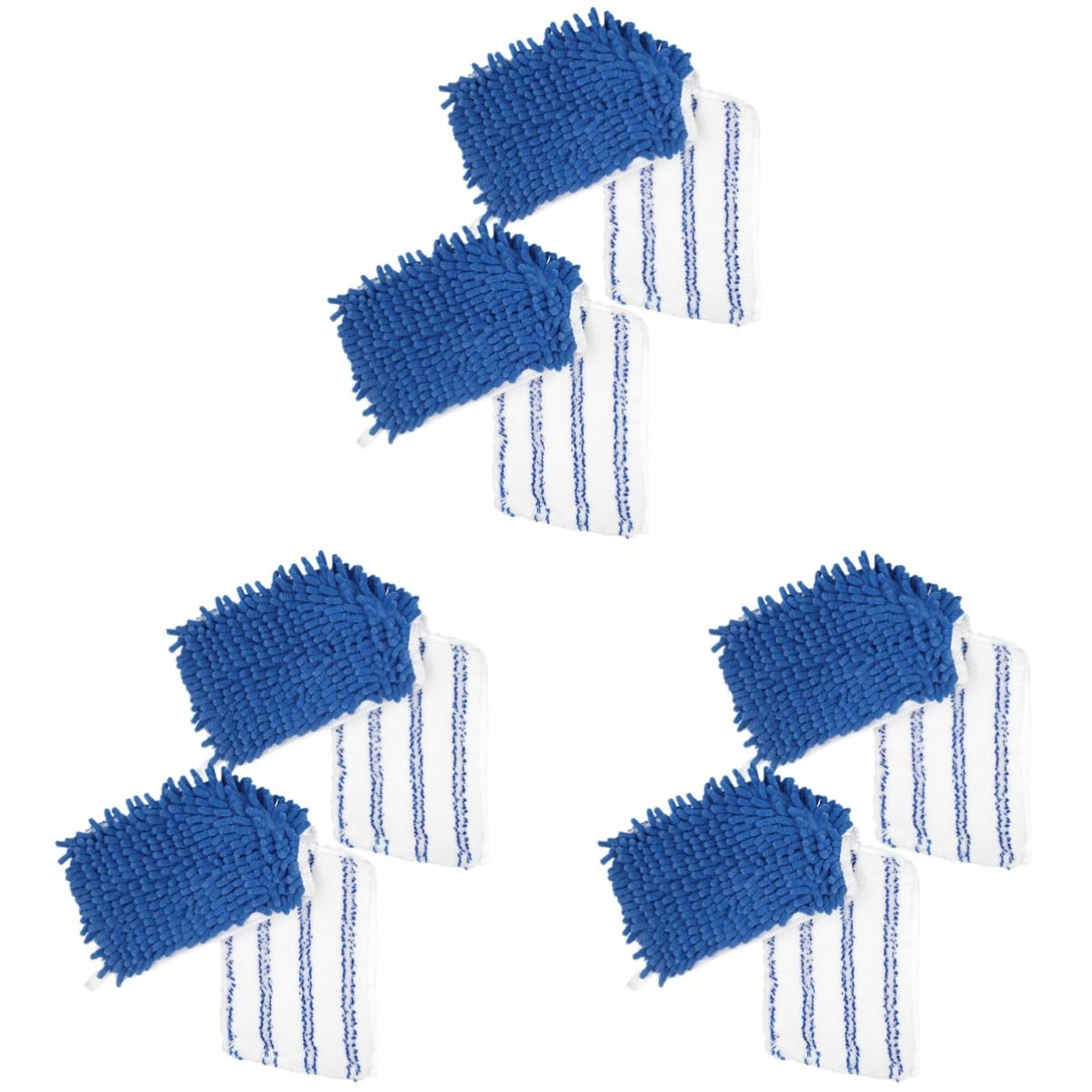 Beavorty 3 Set Mop Piatto in Microfibra Testa Ciniglia Accessori Ricambio Mop Wet And Dry 2pz Ricambio per Mop Resistente Mop Riutilizzabile Scopa Ricarica Panni per La Pulizia 2 Pezzi * 3