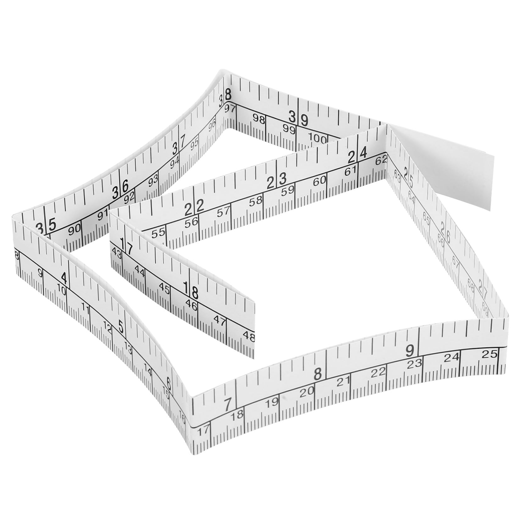 NUOBESTY Lot De 25 Mètres Ruban En Papier Jetable, Graduations Claires Et Doubles, Pour Mesure Corporelle Et Loisirs Créatifs
