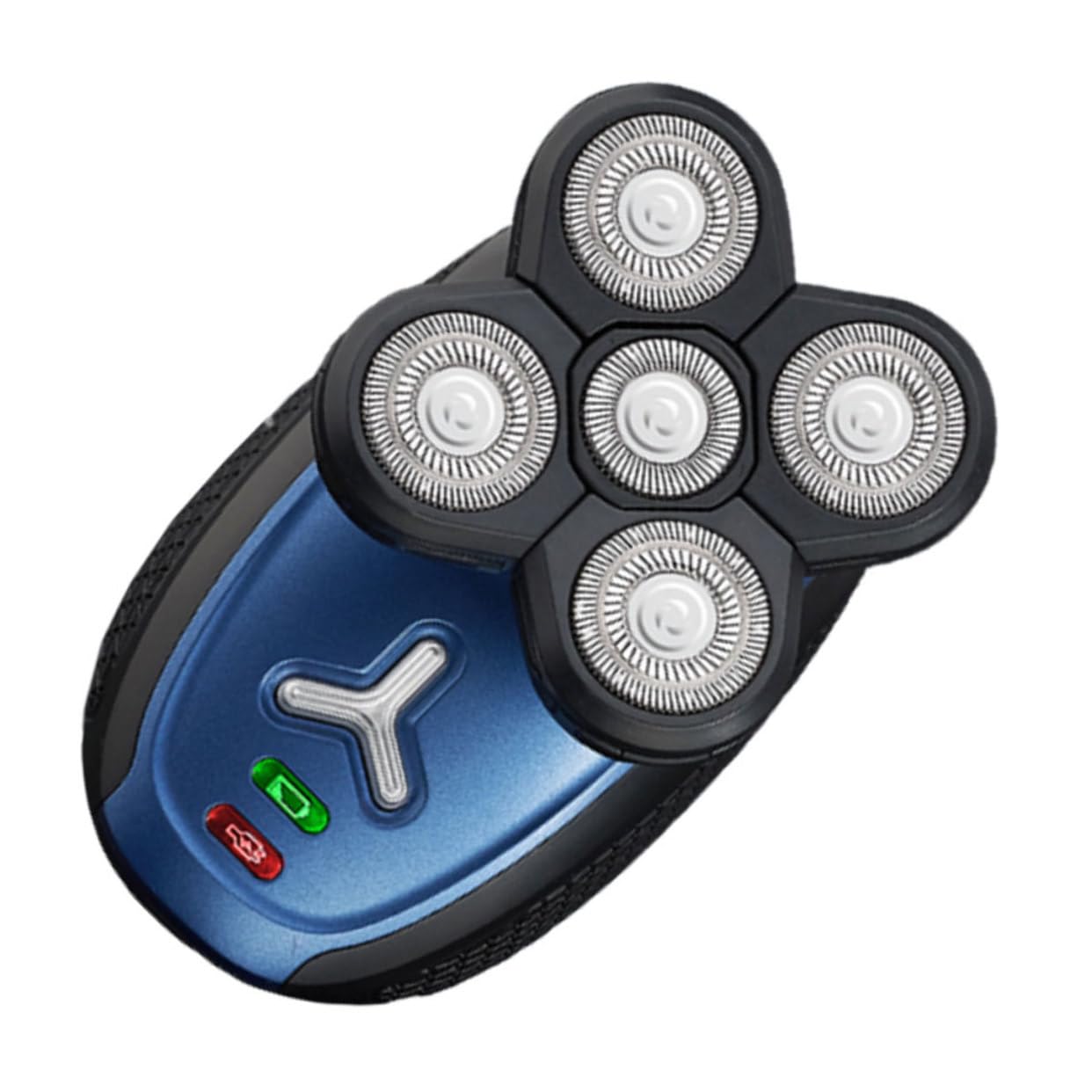 1 Set Rasoio Elettrico Ricaricabile Testine con Indicatore e Design per Lavaggio Diretto per Precisa