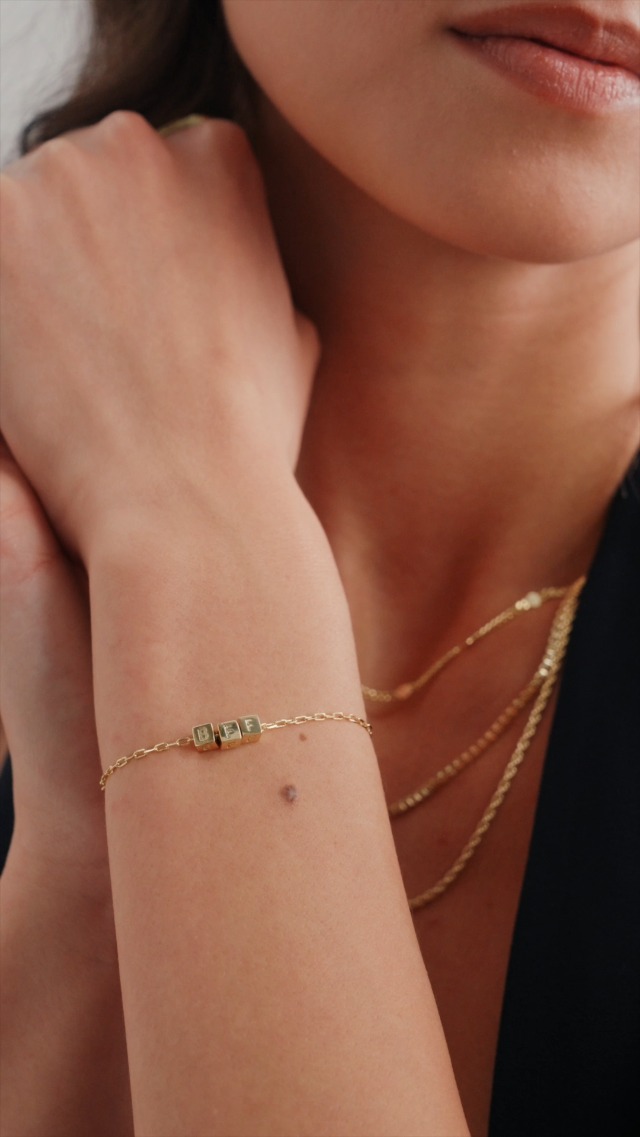 PAVOI 14K Gold Plated Friendship Matching Adjustable Bracelets For