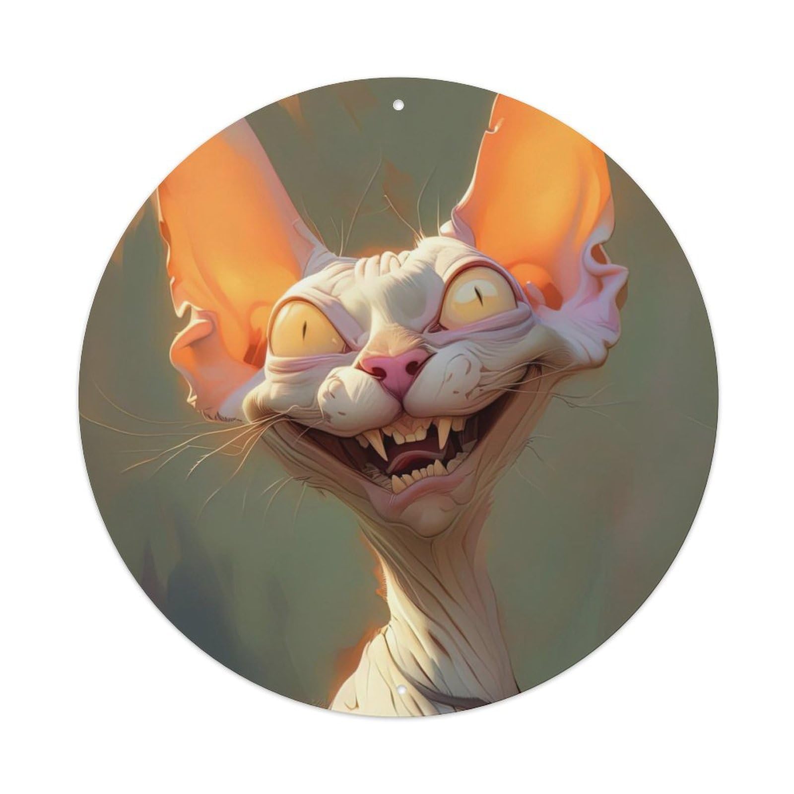 Animal Sphinx Cat Metal Tin Sign