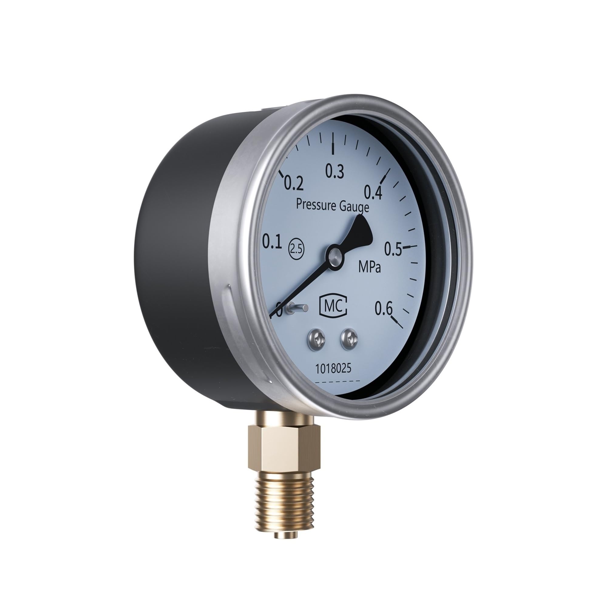 Manómetro, Manómetro Digital de 60/80/100mm, medidor presión mecánico con puntero 0,1-60Mpa M20 x 1,5 304SS(Digital 80mm 0.5G,0-60Mpa)
