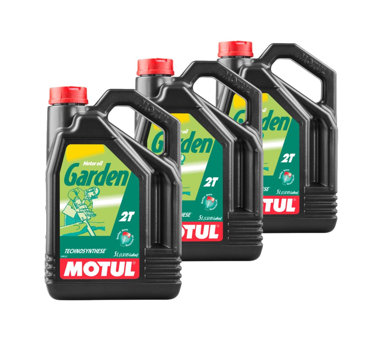 Kit de 3X Aceite de Motor Garden 2T 5L KT-153
