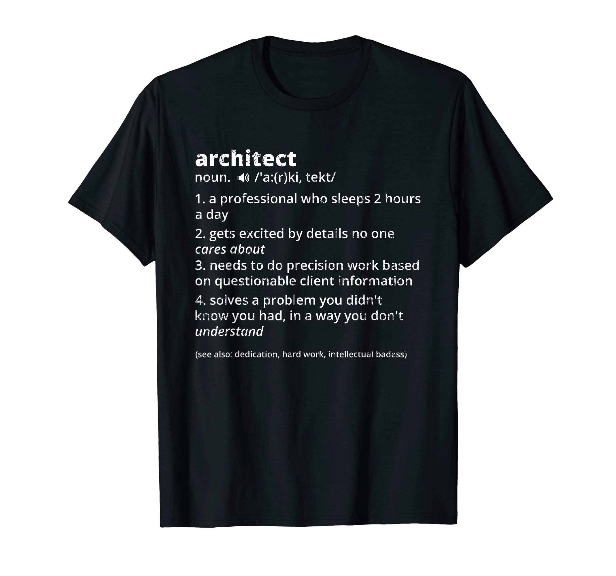 Funny Architect Definition Graphic & MoreArchitect Definition Fun Architecture Architectural Graphic T-Shirt