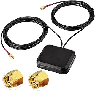 Superbat 4G LTE Antenna Dual Band MIMO Magnetic Mount Omni-Directional Dual SMA Male Antenna for Verizon AT&T T-Mobile Sprint 4G LTE Router Gateway Modem Wireless Router