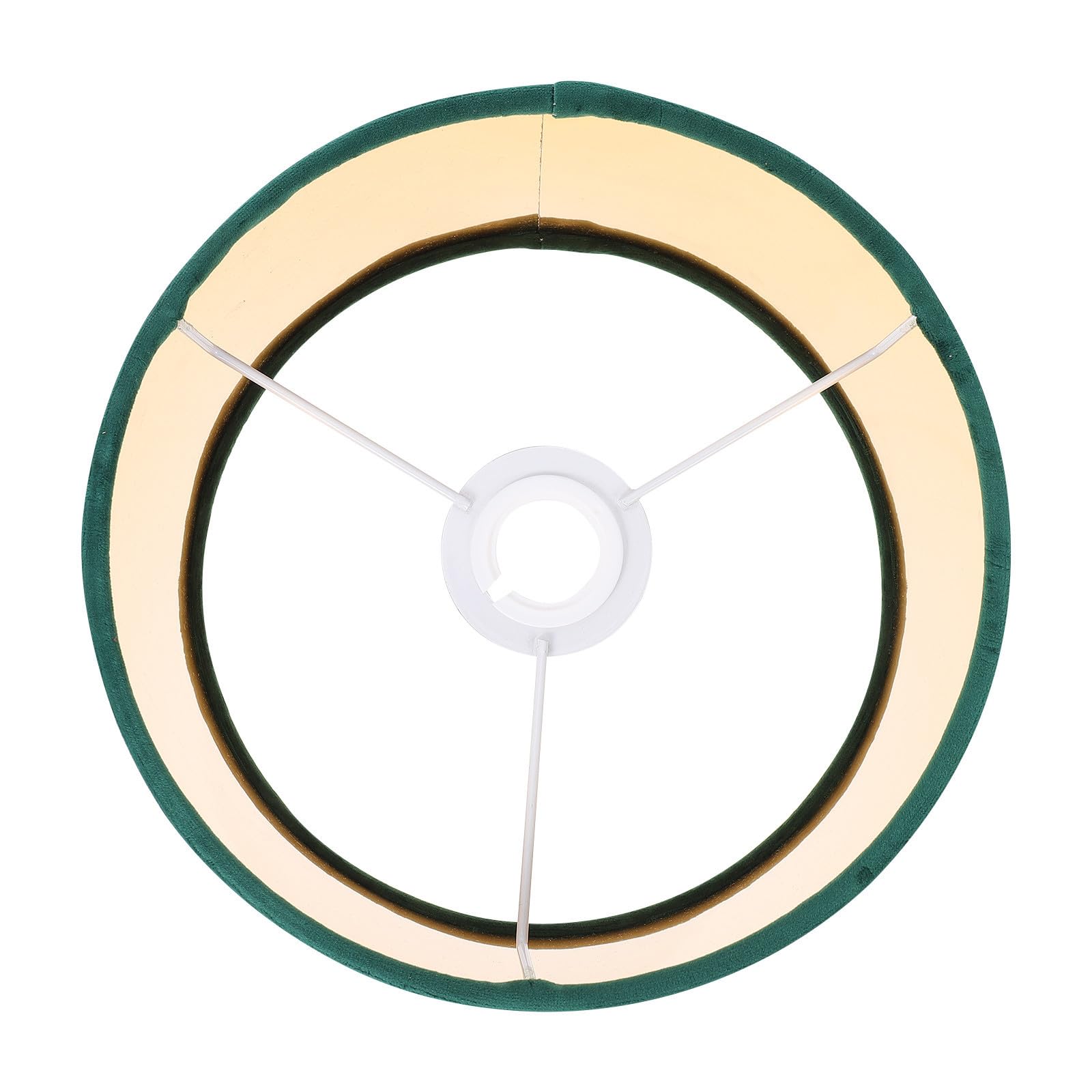 Paralume in Velluto Verde per Lampada da Tavolo Rivestimento Interno Dorato, Copertura Protettiva per Luce da Scrivania, Tessuto Decorativo per Illuminazione Diffusa in Casa