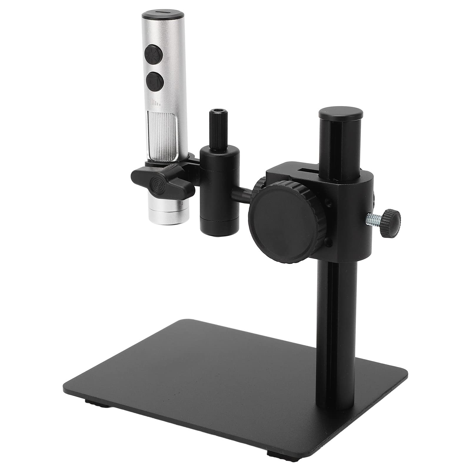 Digitales Mikroskop, 12 MP, USB-Mikroskop mit ABS-Gehäuse aus Aluminiumlegierung, Auflösung 3840 X 3104, 4 LED-Leuchten, Großer Arbeitsabstand, Zoom für Chip-Identifizierung, CNC-Arbeitsplätze