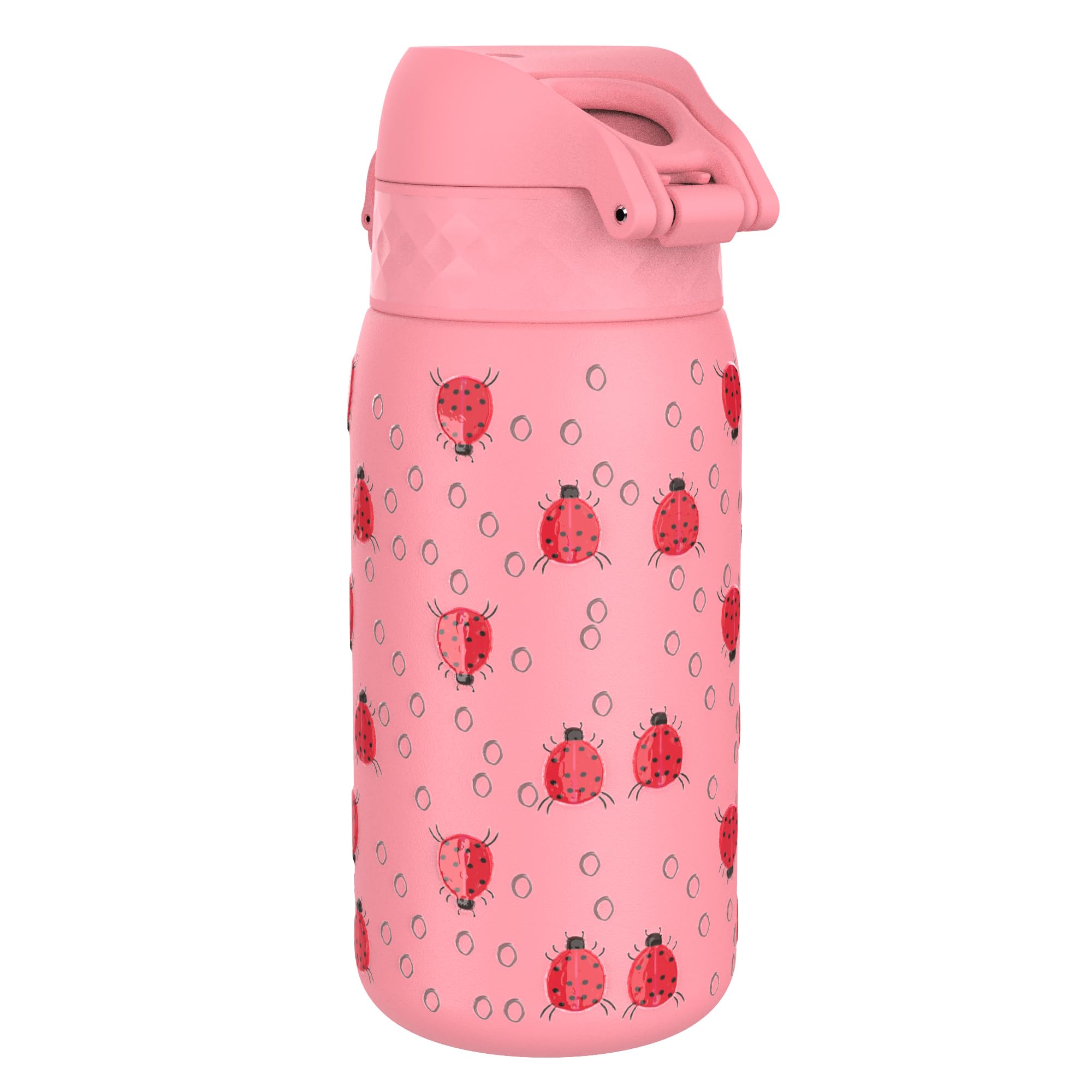 Ion8 Lightweight Steel Kids Water Bottle, 400ml/13oz, Non-Insulated, Leak Proof, Easy to Open, Secure Lock, Dishwasher Safe - Image 2
