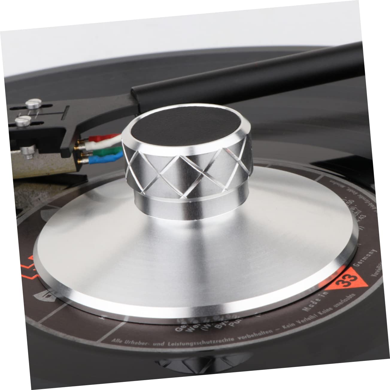 Uonlytech Disco Stabilizzatore in Lega Per Vinile Morsetto Peso Del Disco Per Giradischi in Accessori Per Vinile Per Ridurre
