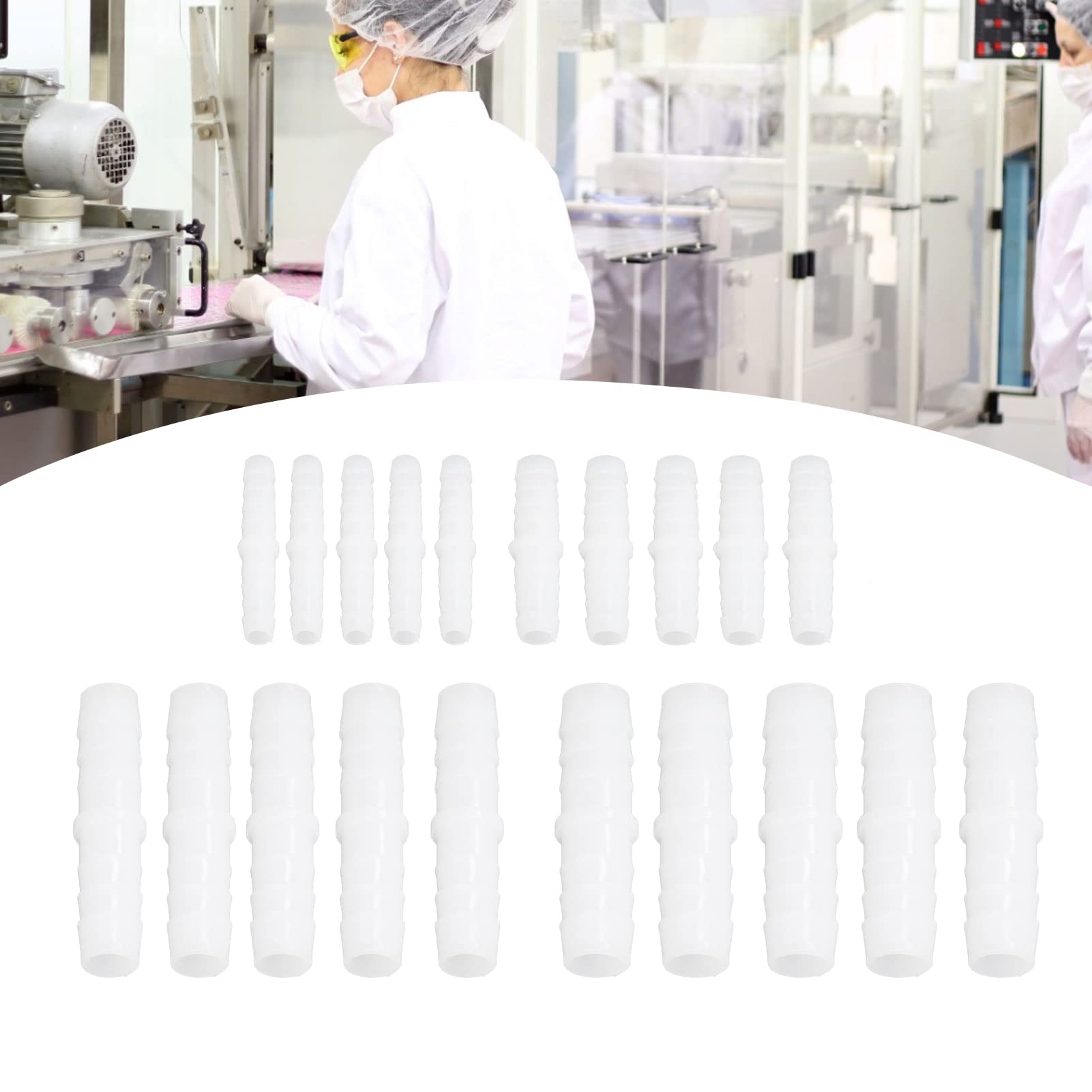 Aazon.co: 10Pcs Plastic Hose Barb Fitting Straight Equal Barbed Splicer Ender Joint Union