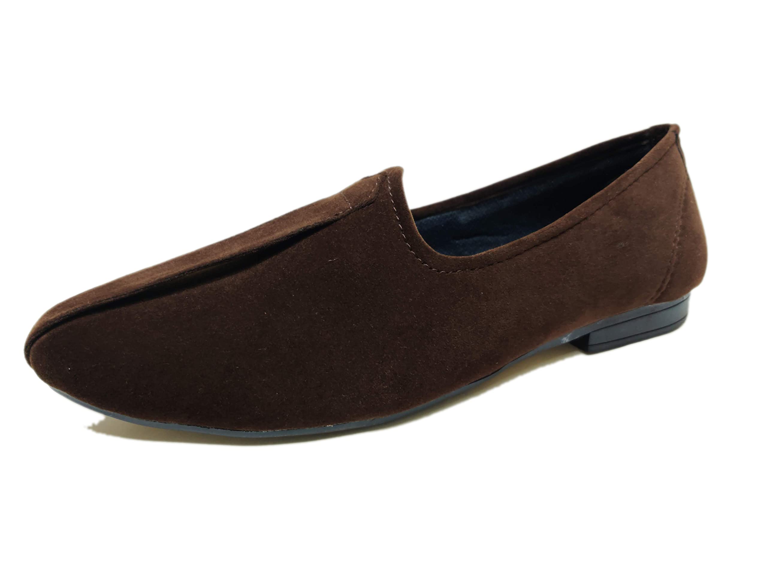 Men's Brown Velvet Mojari Sherwani Ethnic Wear Jutti