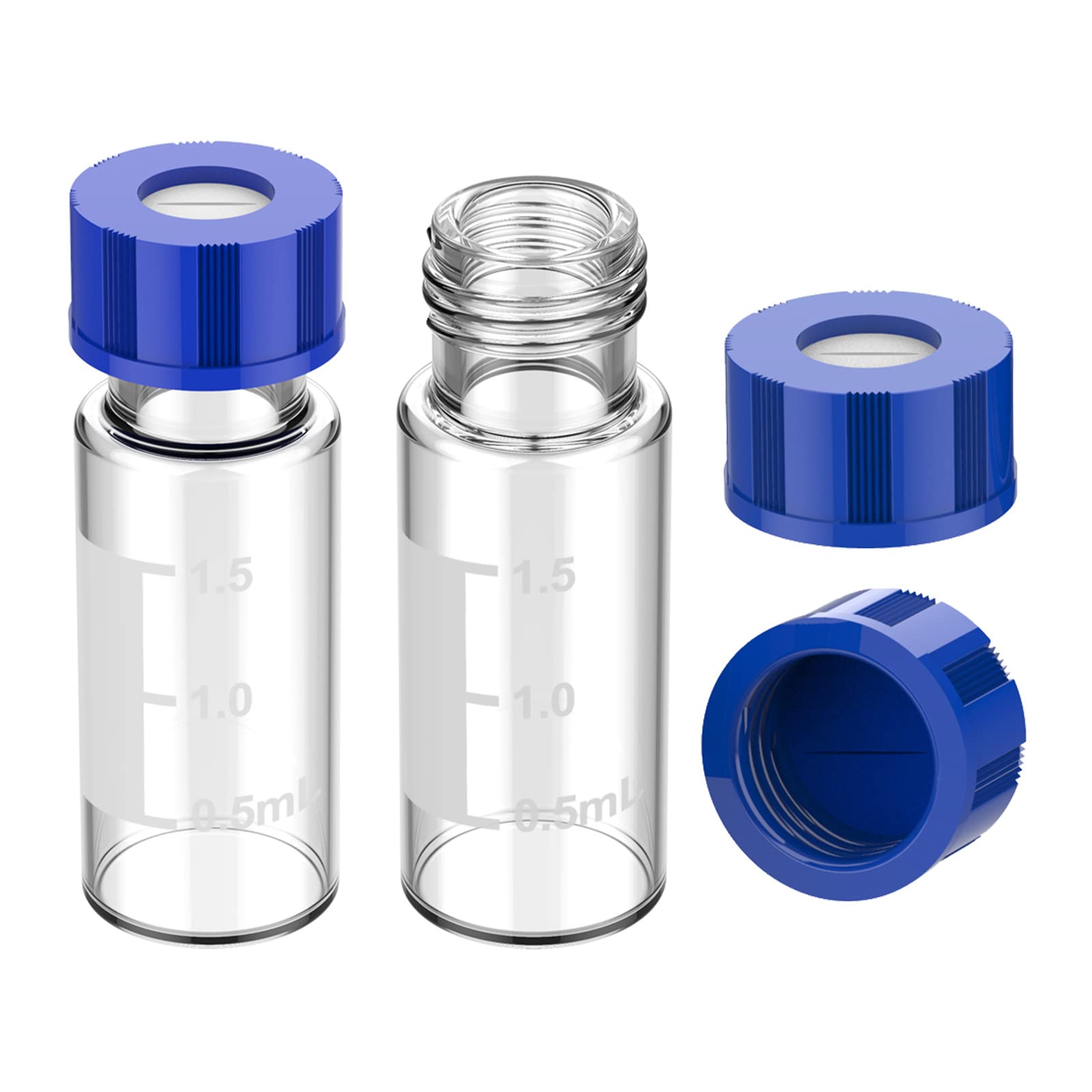 GC/HPLC Autosampler Vials - 100 Pcs -8 GC/HPLC Autosampler Vials - 100 Pcs -8