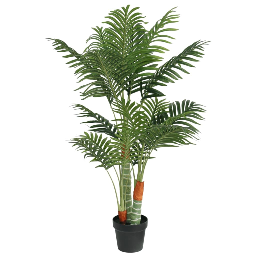 Sztuczna palma 3 pnie 120 cm/liście palmowe z PP/zielone