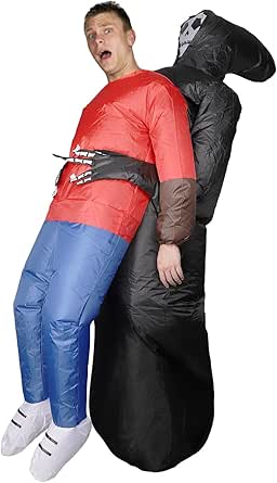 Funny Joker Inflatable Costume For Adults - 8.34ft Tall Halloween Clown Inflatable Suit For Parties & Cosplay