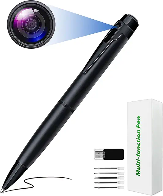 Caméra Stylo Espion 2025 Mini HD 1080p avec Détection de Mouvement