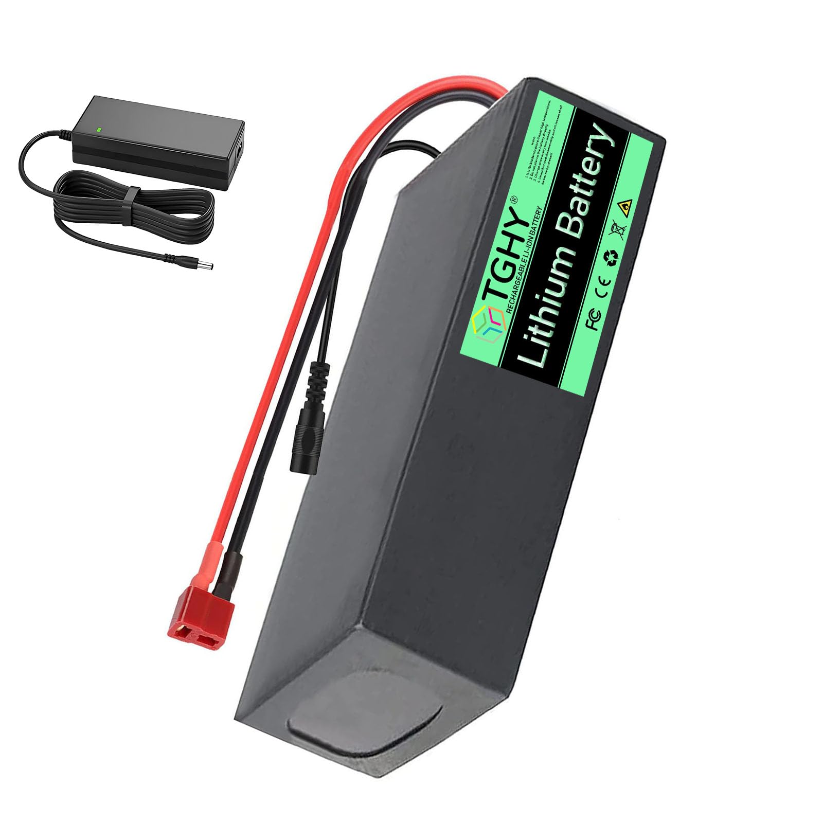 TGHY 24V Ebike Battery 25.2V Lithium Battery 29.4V 8AH 10AH 12AH 15AH 20AH Replacement Batteries with Charger,24V(25.2V) 15AH