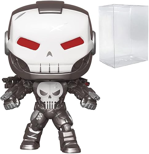 Funko Marvel: Punisher War Machine (PX Previews Exclusive) Pop! Figura de vinilo (incluye funda protectora compatible con caja Pop Box)