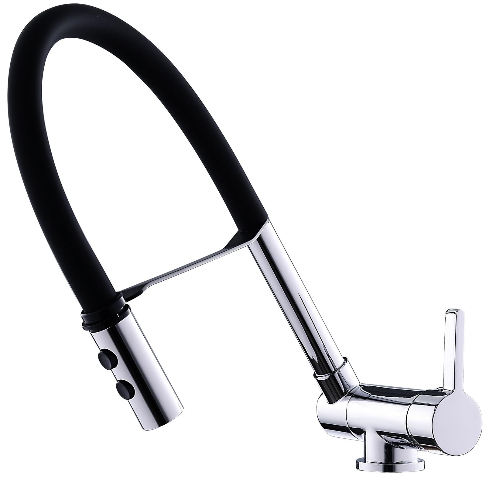ZYCHSJXA Foldable Kitchen Tap with Pull Out Spray 2 Modes Mixer Flexible Spout Folding Faucet Chrome