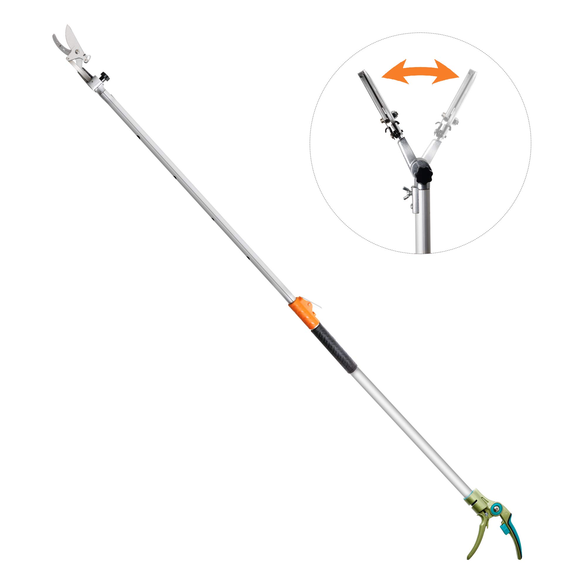 GARTOL Cut & Hold Telescopic Pole Pruner, 3.675.45 ft Extendable Long