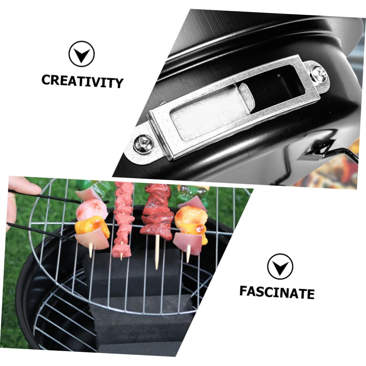 Parrilla Barbacoa Portátil de Inoxidable Desmontable Resistente y Duradera para Camping y Actividades al Aire