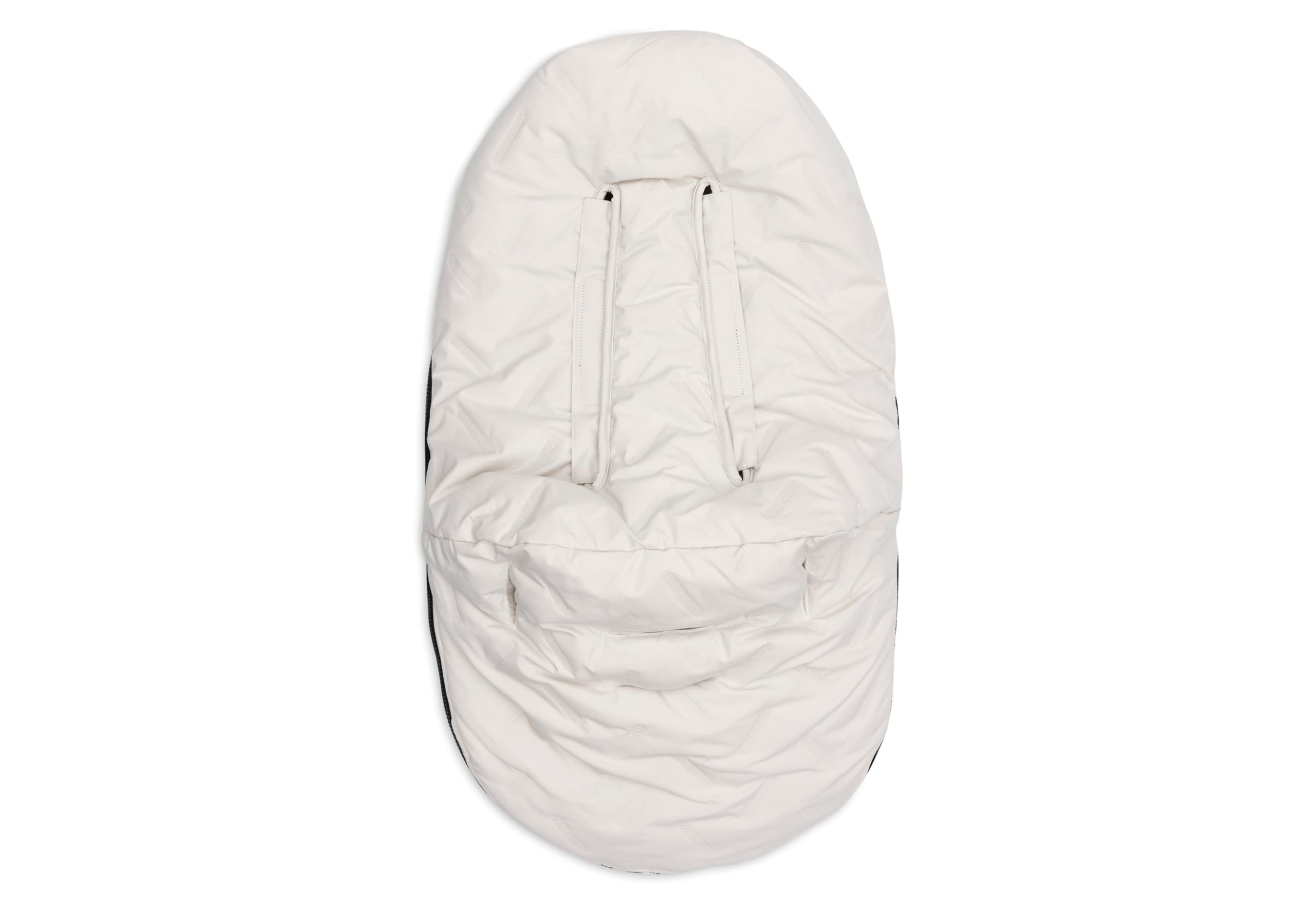Jollein Fußsack Embossed – Sand – Für Babyschale Kinderautositz Gruppe 0+ und Kinderwagen – Für 3-Punkt- und 5-Punkt-Gurt – Geprägtes Design und Fleecefutter