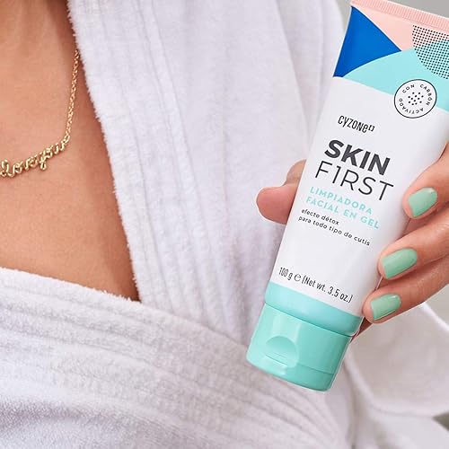 Miniatura 7 de Cyzone Skin First Set, limpiador facial de gel y gel hidratante facial, refresca y energiza tu cara