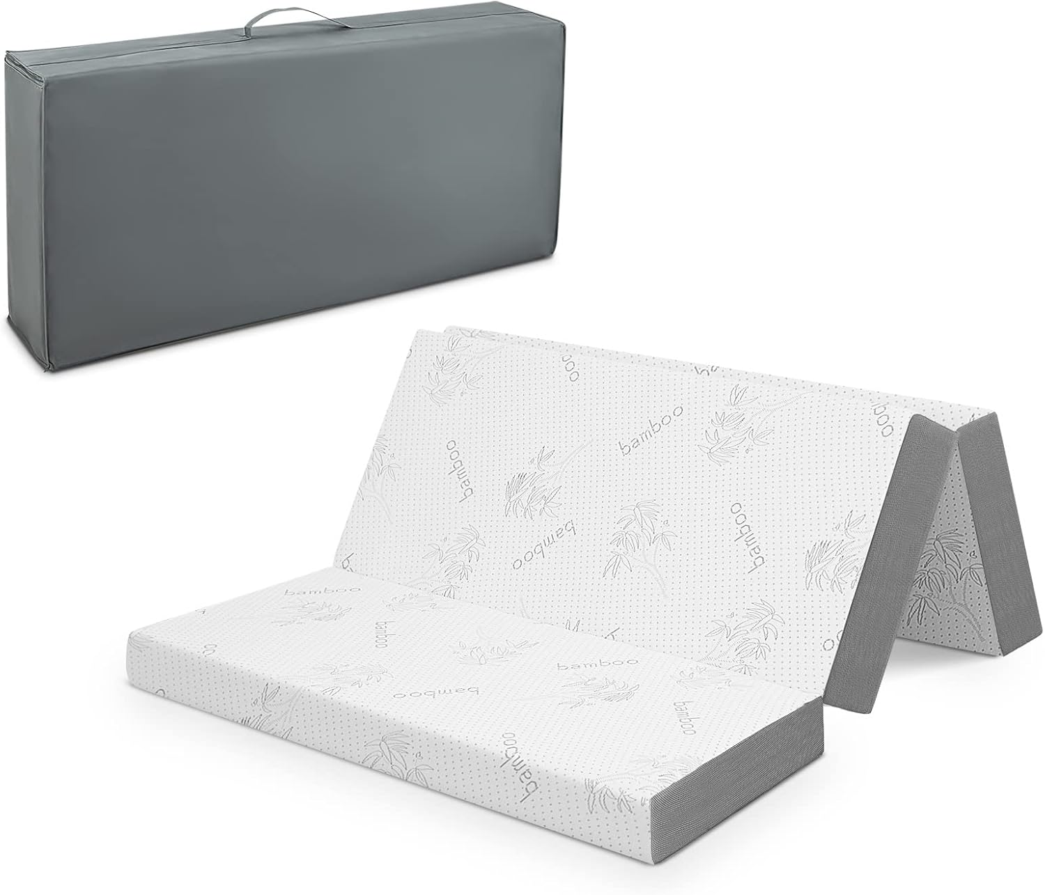 Giantex Full Folding Mattress, 4 Inch GelInfused Trifold Mattress