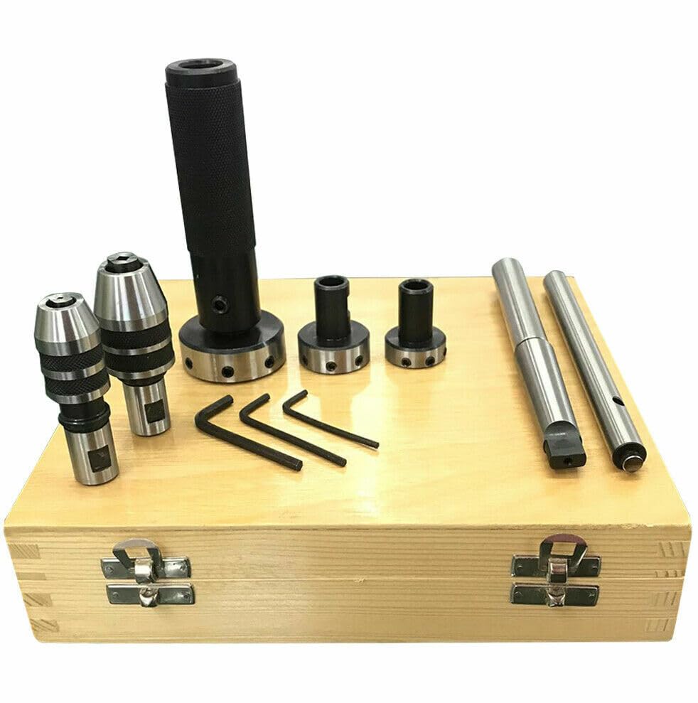 Lathe Tailstock Tap & Die Holder Kit MT3 Threading Tapping Set MT-3 Wooden Box (B0CGM2HP23) Amazon Price History, Amazon Price Tracker