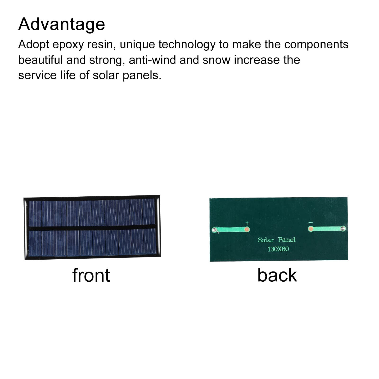 Solar Power Kit FellDen Micro Solar Panels With Wire, 5PCS 5V 200mA ...