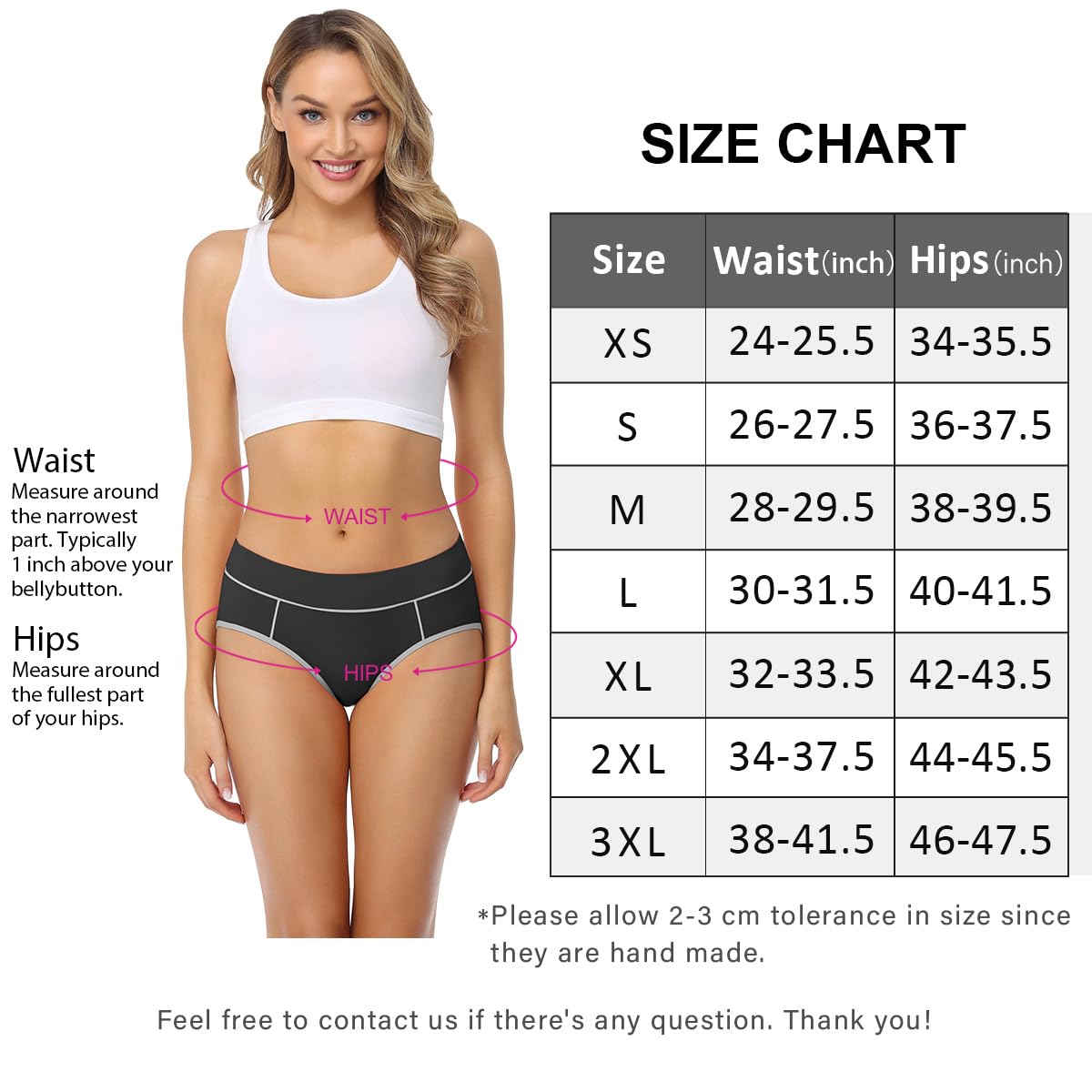 wirarpa Mutande Slip Donna Vita Media in Cotone Elasticizzato