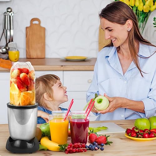 Miniatura 4 de Taza de repuesto, piezas de repuesto para taza alta y corta, para licuadora mágica de 250 W, transparente