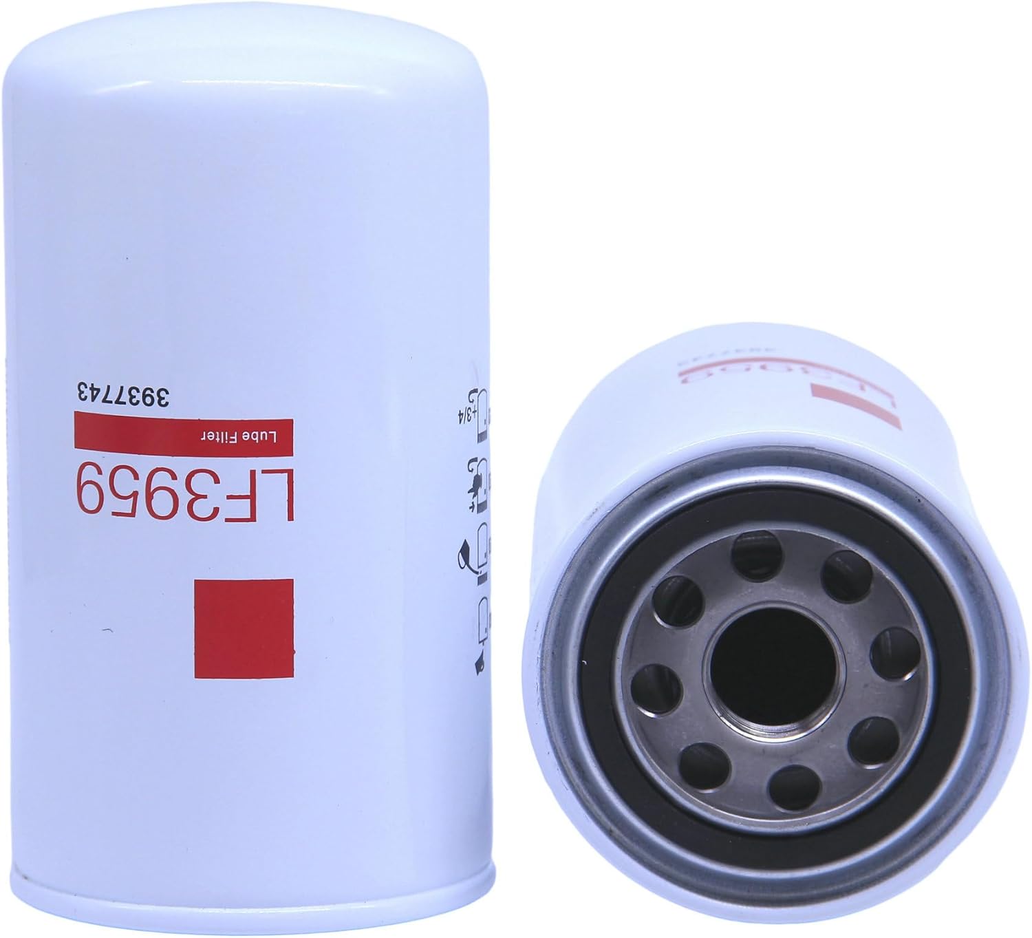2 Pack of LF3959 Oil Filter Replaces 5083285AA, ELF7349, 57620XP, BT7349, LF3894, LF3972, LF3349, P558615 Fits Dodge Ram Truck 2500 3500 4500 5500 Cummins Diesel Engine 5.9L 1989-2007 6.7L 2007-2020