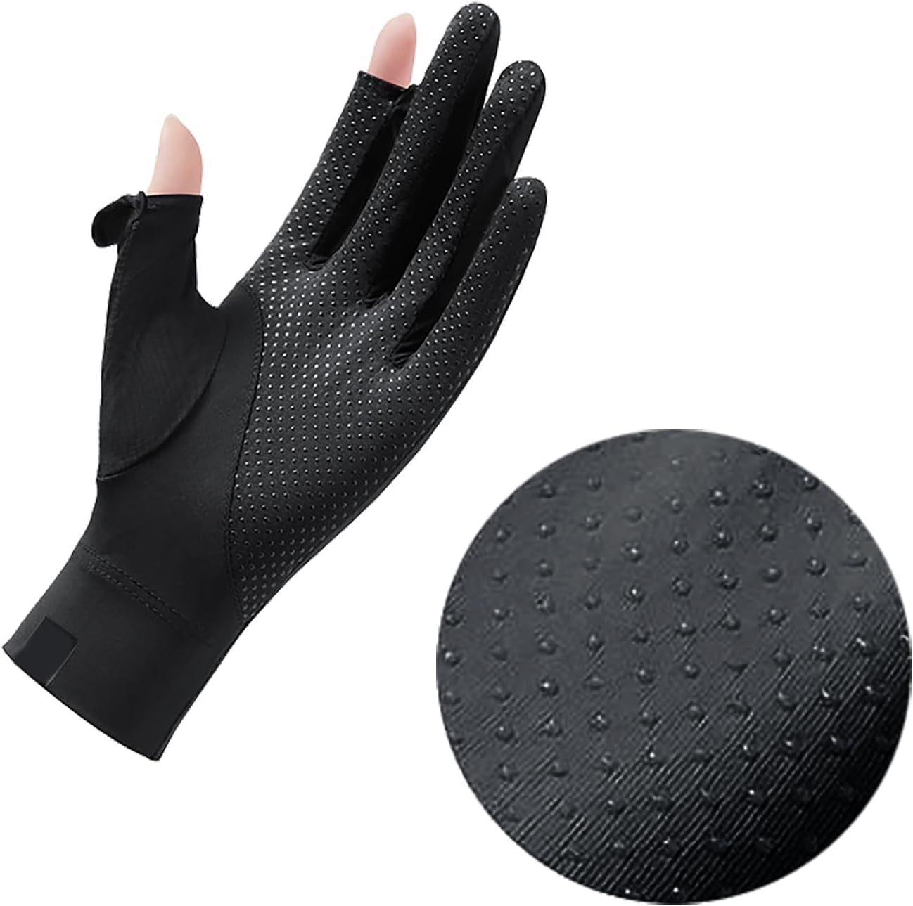BXT Thin Ice Silk Sun Gloves for Women UV Sun Protection Full Finger Touchscreen Driving Cycling Riding Summer Outdoor Sunblock Gloves Non Slip UPF 50+ Breathable Lightweight